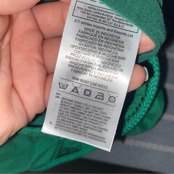 Adidas Originals Green Two Tone Track Jogger Pants XS - Picture 5 of 10